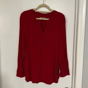 Loft Split Neck Blouse